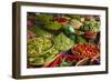 Vegetable stall, Dong Ba Market, Hue, Thua Thien-Hue Province, Vietnam-David Wall-Framed Photographic Print