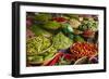 Vegetable stall, Dong Ba Market, Hue, Thua Thien-Hue Province, Vietnam-David Wall-Framed Photographic Print