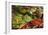 Vegetable stall, Dong Ba Market, Hue, Thua Thien-Hue Province, Vietnam-David Wall-Framed Photographic Print