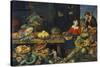 Vegetable Stall-Frans Snyders-Stretched Canvas
