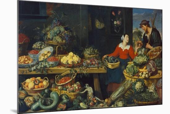 Vegetable Stall-Frans Snyders-Mounted Giclee Print