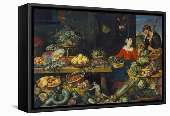 Vegetable Stall-Frans Snyders-Framed Stretched Canvas