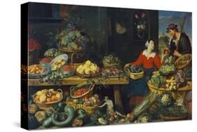 Vegetable Stall-Frans Snyders-Stretched Canvas