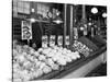 Vegetable Stands at Market, Pike Place, Seattle, 1926-Asahel Curtis-Stretched Canvas