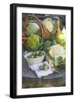 Vegetable Still Life with Various Types of Brassicas-Eising Studio - Food Photo and Video-Framed Photographic Print