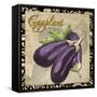 Vegetables 1 Eggplant-Megan Aroon Duncanson-Framed Stretched Canvas