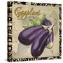 Vegetables 1 Eggplant-Megan Aroon Duncanson-Stretched Canvas