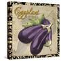 Vegetables 1 Eggplant-Megan Aroon Duncanson-Stretched Canvas