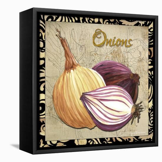 Vegetables 1 Onions-Megan Aroon Duncanson-Framed Stretched Canvas