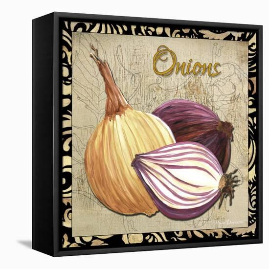 Vegetables 1 Onions-Megan Aroon Duncanson-Framed Stretched Canvas