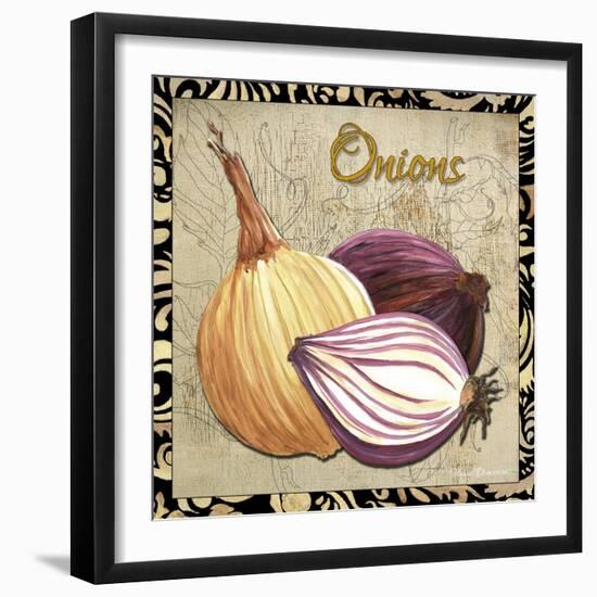 Vegetables 1 Onions-Megan Aroon Duncanson-Framed Giclee Print