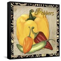 Vegetables 1 Peppers-Megan Aroon Duncanson-Framed Stretched Canvas