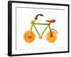 Vegetables and Fruit Forming the Shape of a Bicycle-Luzia Ellert-Framed Photographic Print