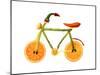 Vegetables and Fruit Forming the Shape of a Bicycle-Luzia Ellert-Mounted Photographic Print