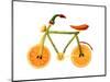 Vegetables and Fruit Forming the Shape of a Bicycle-Luzia Ellert-Mounted Photographic Print