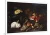 Vegetables and Fruit with Rabbits in a Landscape-George Wesley Bellows-Framed Giclee Print