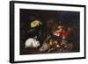 Vegetables and Fruit with Rabbits in a Landscape-George Wesley Bellows-Framed Giclee Print