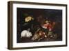 Vegetables and Fruit with Rabbits in a Landscape-George Wesley Bellows-Framed Giclee Print