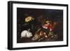 Vegetables and Fruit with Rabbits in a Landscape-George Wesley Bellows-Framed Giclee Print