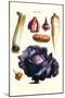 Vegetables; Cabbage, Celery, Yam, Potato, Onion, Tomato, Horse Raddish-Philippe-Victoire Leveque de Vilmorin-Mounted Art Print