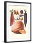 Vegetables; Carrot, Potato, Onion, and Pumpkin-Philippe-Victoire Leveque de Vilmorin-Framed Art Print
