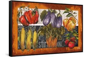 Vegetables Farm Fresh-Elizabeth Medley-Framed Stretched Canvas