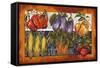 Vegetables Farm Fresh-Elizabeth Medley-Framed Stretched Canvas