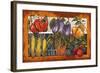 Vegetables Farm Fresh-Elizabeth Medley-Framed Art Print