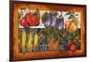 Vegetables Farm Fresh-Elizabeth Medley-Framed Art Print
