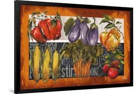 Vegetables Farm Fresh-Elizabeth Medley-Framed Art Print