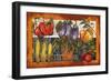 Vegetables Farm Fresh-Elizabeth Medley-Framed Art Print