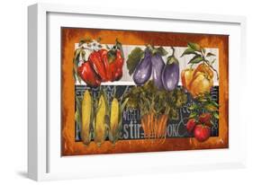 Vegetables Farm Fresh-Elizabeth Medley-Framed Art Print