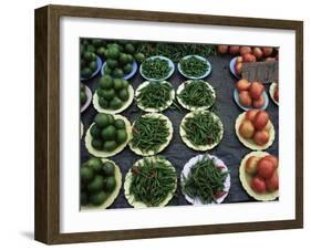 Vegetables in the Market, Chiang Mai, Thailand, Southeast Asia-Liba Taylor-Framed Photographic Print