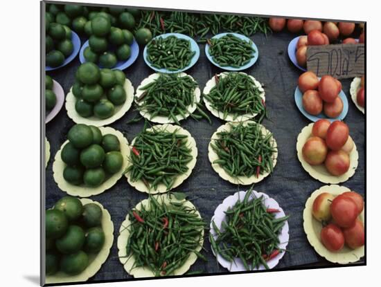 Vegetables in the Market, Chiang Mai, Thailand, Southeast Asia-Liba Taylor-Mounted Photographic Print