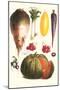 Vegetables: Melon, Purple Carrot, Cherry Tomatoes, Onions, Turnip, Leek-Philippe-Victoire Leveque de Vilmorin-Mounted Art Print