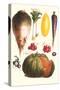 Vegetables: Melon, Purple Carrot, Cherry Tomatoes, Onions, Turnip, Leek-Philippe-Victoire Leveque de Vilmorin-Stretched Canvas