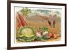 Vegetables, Old Fashioned Farm-null-Framed Art Print