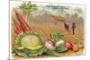 Vegetables, Old Fashioned Farm-null-Mounted Art Print