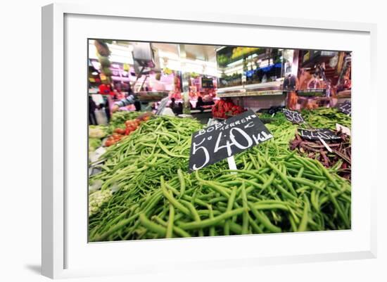 Vegetables on Sale at the Covered Market in Central Valencia, Spain, Europe-David Pickford-Framed Photographic Print