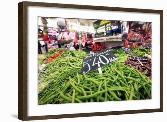 Vegetables on Sale at the Covered Market in Central Valencia, Spain, Europe-David Pickford-Framed Photographic Print