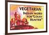 Vegetarian Indian Word for Lousy Hunter Funny Poster-Ephemera-Framed Photo