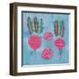 Veggie Time IV Blue-Farida Zaman-Framed Art Print