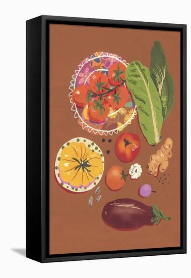 Veggies-Gigi Rosado-Framed Stretched Canvas