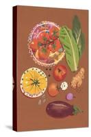 Veggies-Gigi Rosado-Stretched Canvas