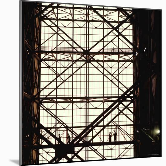Vehicle Assembly Building, Where Saturn V Rocket is Assembled, Cape Kennedy, Florida-Michael Rougier-Mounted Photographic Print