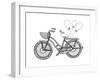 Vehicle Bicycle Balloons-Neeti Goswami-Framed Art Print