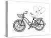 Vehicle Bicycle Balloons-Neeti Goswami-Stretched Canvas