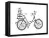 Vehicle Bicycle Gifts-Neeti Goswami-Framed Stretched Canvas