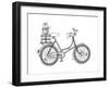 Vehicle Bicycle Gifts-Neeti Goswami-Framed Art Print