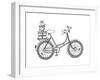 Vehicle Bicycle Gifts-Neeti Goswami-Framed Art Print